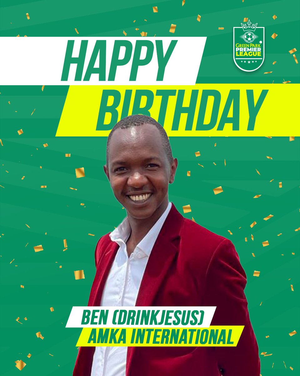 Birthday wishes to BEN Coach .@AMKA_real 🎉🎁 . May your year ahead be filled with success, happiness, and countless victories. Enjoy your day! 🎂🌟 #GreenParkStadiumCelebratesYou'