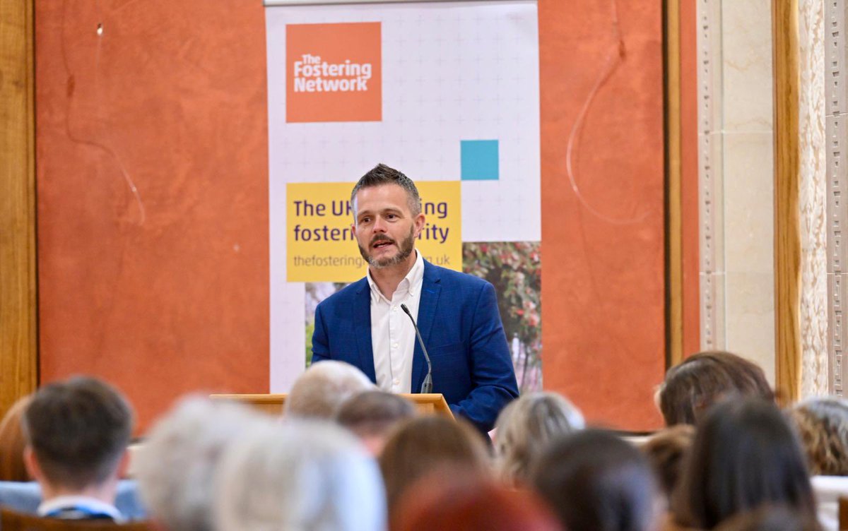 The launch is opened by @RobbieButlerMLA who highlights the need for people to consider becoming foster carers. Robbie shared his own experiences and said “we won’t stop asking people to come forward to foster”. He acknowledged legislators need to support this process. #FCF24