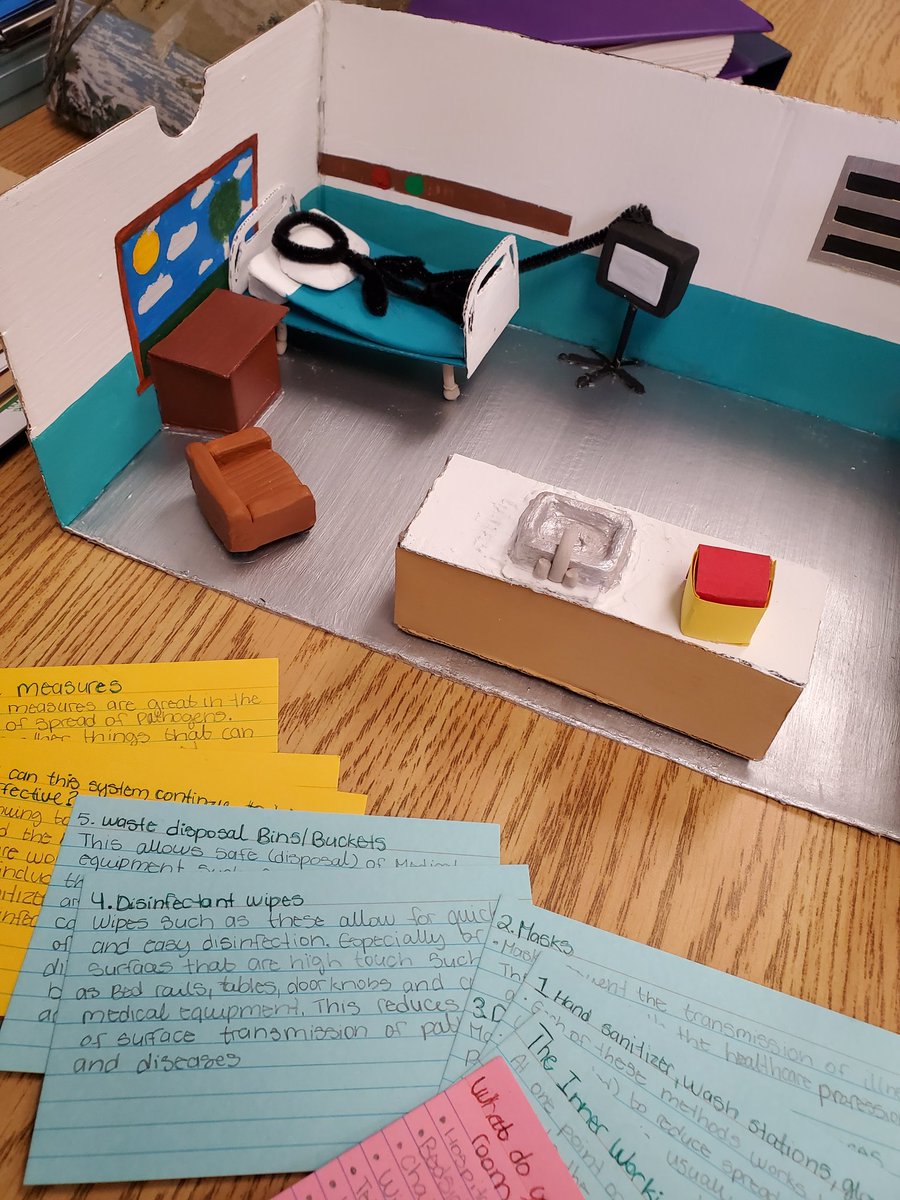 Jennifer Bancej (@mrsbancej) on Twitter photo For our pathogens and disease unit, one of my students made a model of a hospital room for the unit portfolio. She described to me all of the measures taken in hospitals used to reduce the spread of infection! #SNC4M <a href="/MrsBancej/">Jennifer Bancej</a> <a href="/OTHSPANTHERS/">OTHS</a> <a href="/OCDSB/">OCDSB</a> <a href="/PeterGamwell/">Peter Gamwell</a> For our pathogens and disease unit, one of my students made a model of a hospital room for the unit portfolio. She described to me all of the measures taken in hospitals used to reduce the spread of infection! #SNC4M <a href="/MrsBancej/">Jennifer Bancej</a> <a href="/OTHSPANTHERS/">OTHS</a> <a href="/OCDSB/">OCDSB</a> <a href="/PeterGamwell/">Peter Gamwell</a>