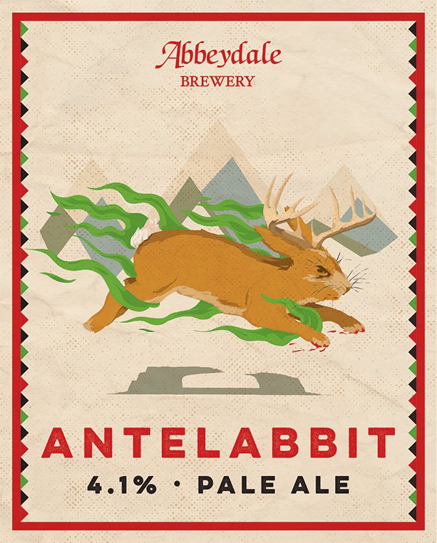 Our cask only release this week is not just a completely new beer, it's also the first in a whole new series, with artwork inspired by mythical creatures from around the globe! Introducing Antelabbit, a 4.1% pale ale with Galaxy & Centennial hops. Light, tasty and refreshing.