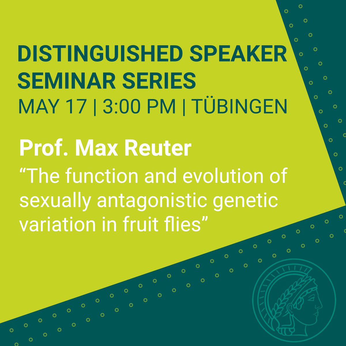 Join us for another exciting talk as part of the Distinguished Speaker Seminar Series to be delivered by Prof. Max Reuter shorturl.at/dyFXY When: 17th May, 3pm Location: IS seminar room #DSSS @MPI_IS