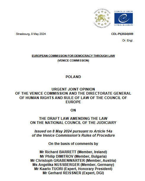 🇵🇱⚖️Latest in the Polish rule of law saga is the story of the draft law on the National Council of Judiciary. Earlier this year, a bill was submitted to Sejm aiming to reform the Council, return to having its members-judges elected by judges and dismiss the current ones. 1/