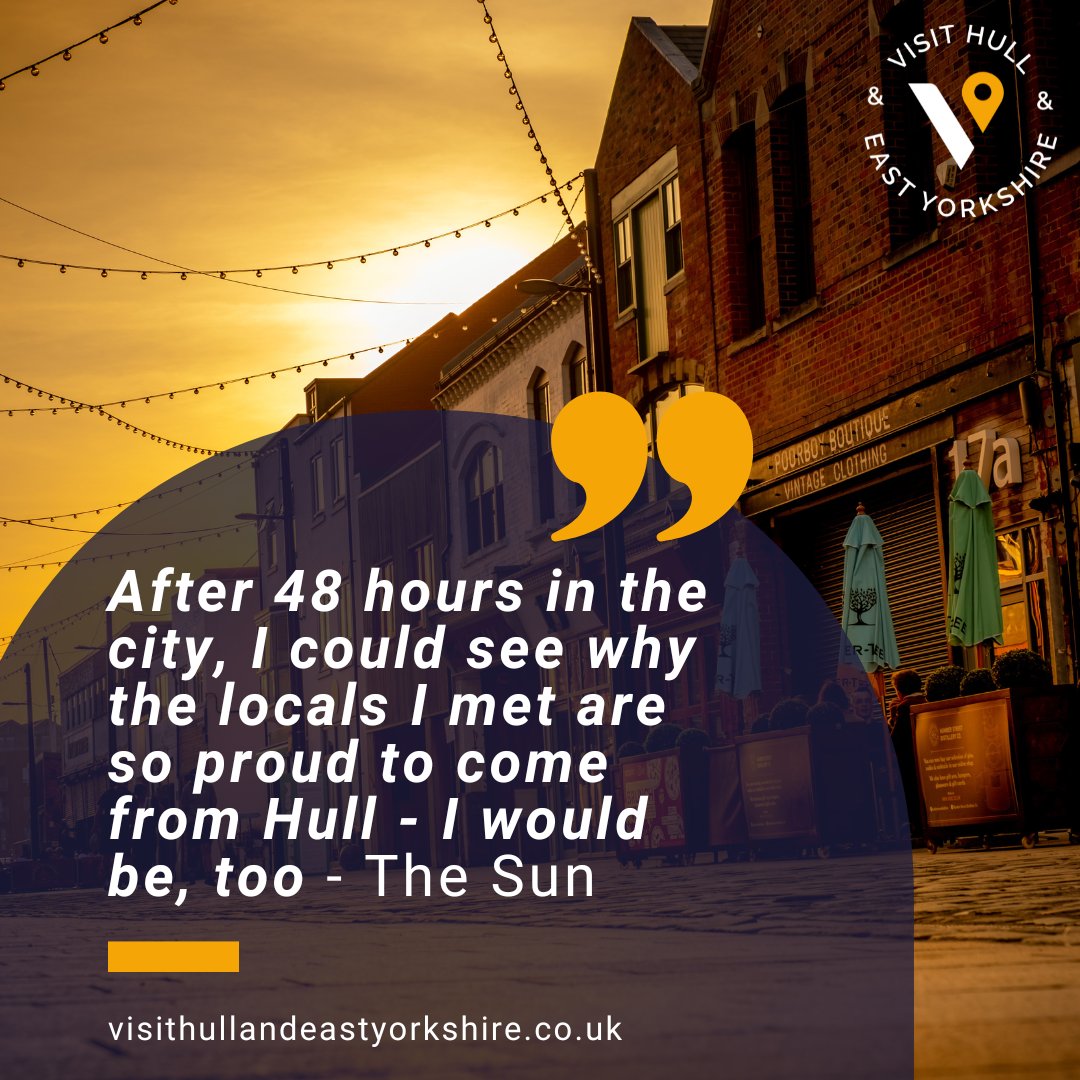 Hope Brotherton explored Hull's essence in an incredible article 🧡 Featuring VHEY projects like Hullywood Trail & Hull Museums, plus iconic spots!