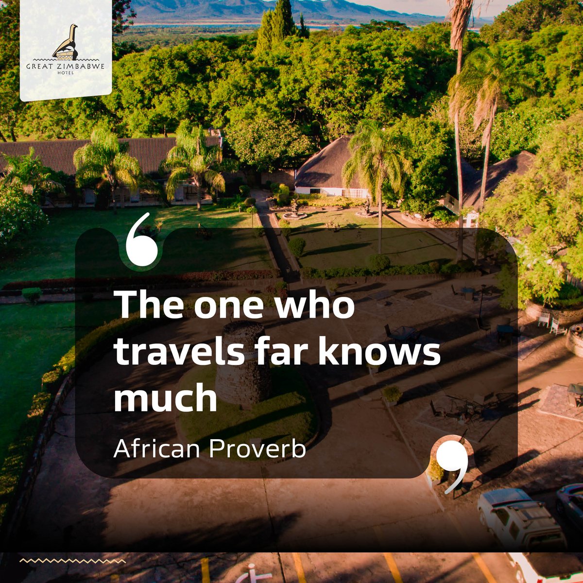 Traveling is a transformative teacher. Stay with us as you learn about the amazing Zimbabwean heritage ​
Book on: reservations@gzim.africansun.co.zw to make a reservation.​

#Travel  #Heritage   #GreatZimbabwe    #GreatZimbabweHotel #ProudlyAfricanSun #ExperienceExploreEnjoy