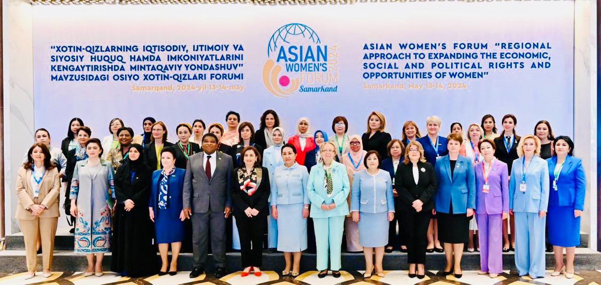 It’s an honour and a matter of pride for National Commission for Women to have the Chairperson @sharmarekha as a speaker at the Asia Women's Forum on May 13-14, 2024, in Samarkand. Parliamentarians, officials, and experts from across Asia have gathered at this prestigious event