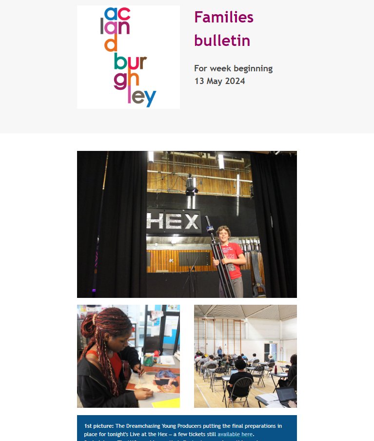 The latest issue of the Families bulletin includes Celebrating Diversity on Tuesday 21 May, an introduction from the new Librarian and an early closure date next month: mailchi.mp/b498932542b1/t…