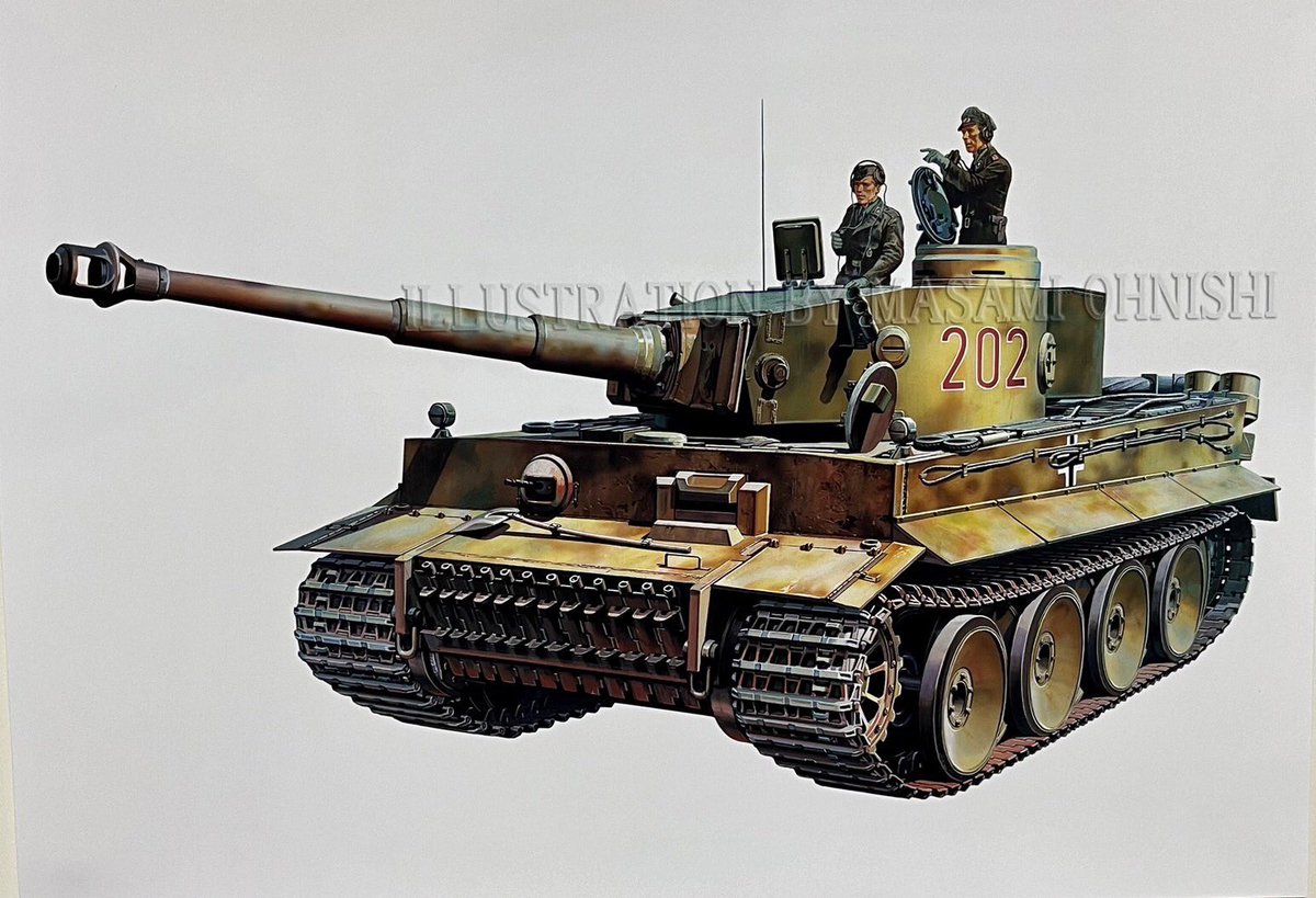 ＃ドイツ重戦車タイガー１型 1969年に描いています。