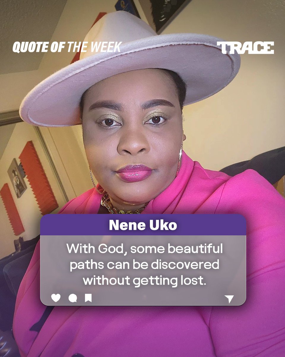 #QuoteOfTheWeek 'This week, let yourself be led by the One who is the true Way🙏🏿' #NeneUko✨ Have a wonderful week🚀! #EnjoyYourNewWeek #WeAreGospelMusic #TraceGospel