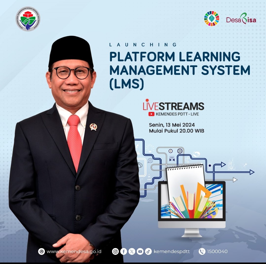 Gus Halim lewat Kementerian Desa PDTT kembali menggebrak dengan meluncurkan Platform LMS. ...
@halimiskandarnu
@Kemendespdtt
@tppkemendes
@Mursyidan10
@zakaria_hmy