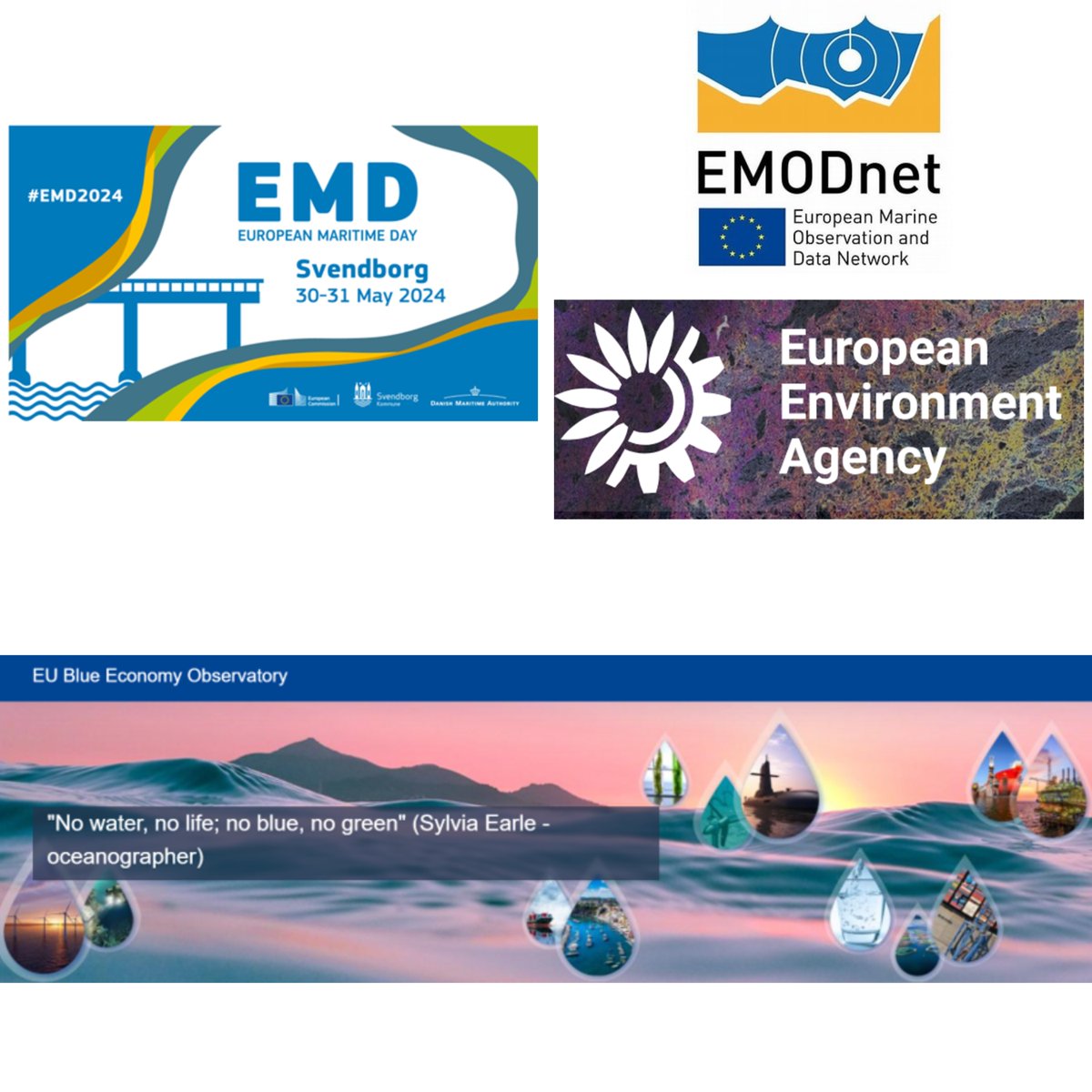 How do #EMODnet, #EUBlueEconomyObservatory & #EEA support EU Policy & the #BlueEconomy? Join our #EMD2024 workshop B-4, 31 May at 11:15-12:30 to find out more! Register by 15th May! b2match.com/e/european-mar… #EUGreenDeal #EUMissionOcean