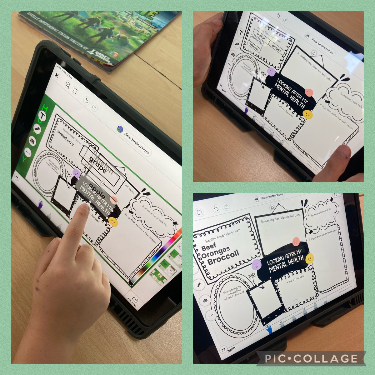 What a great start to Mental Health Awareness Week in class 7! Thankyou <a href="/KirstyBooth6/">Kirsty Booth</a> for our Monday activity to get us thinking about how important it is that we look after our own mental health 💚@WCommonPS @WCPSc2027 #WCPSPD