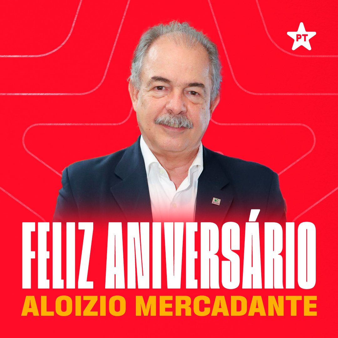Feliz aniversário Aloizio Mercadante 🎂🎉🌟 Muita saúde, amor e felicidades na vida e na luta pelo povo brasileiro 👏🚩