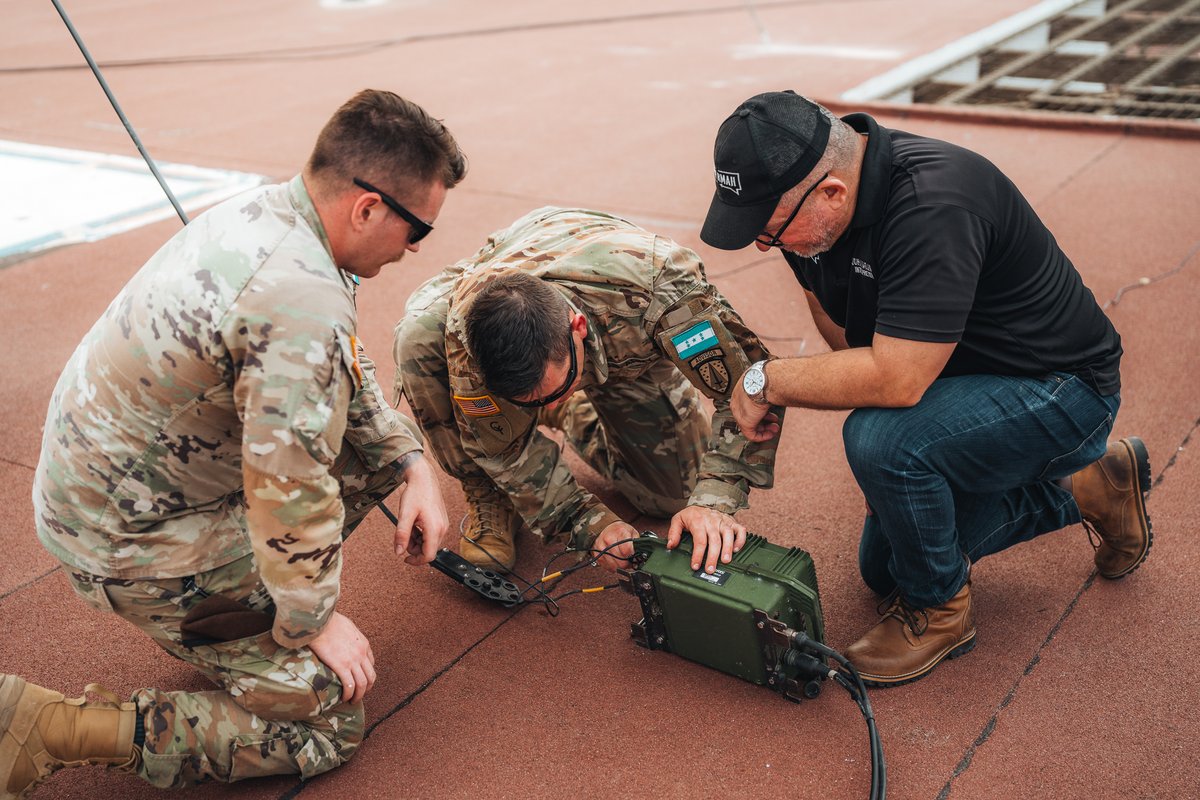Making A Difference in Honduras! U.S. Army Advisors with 54th SFAB set up communication equipment in Honduras. Maintaining communication equipment and expertise is a vital skill of a U.S. Army Advisors, regardless of their military specialty. #Military #SFAB #USArmy