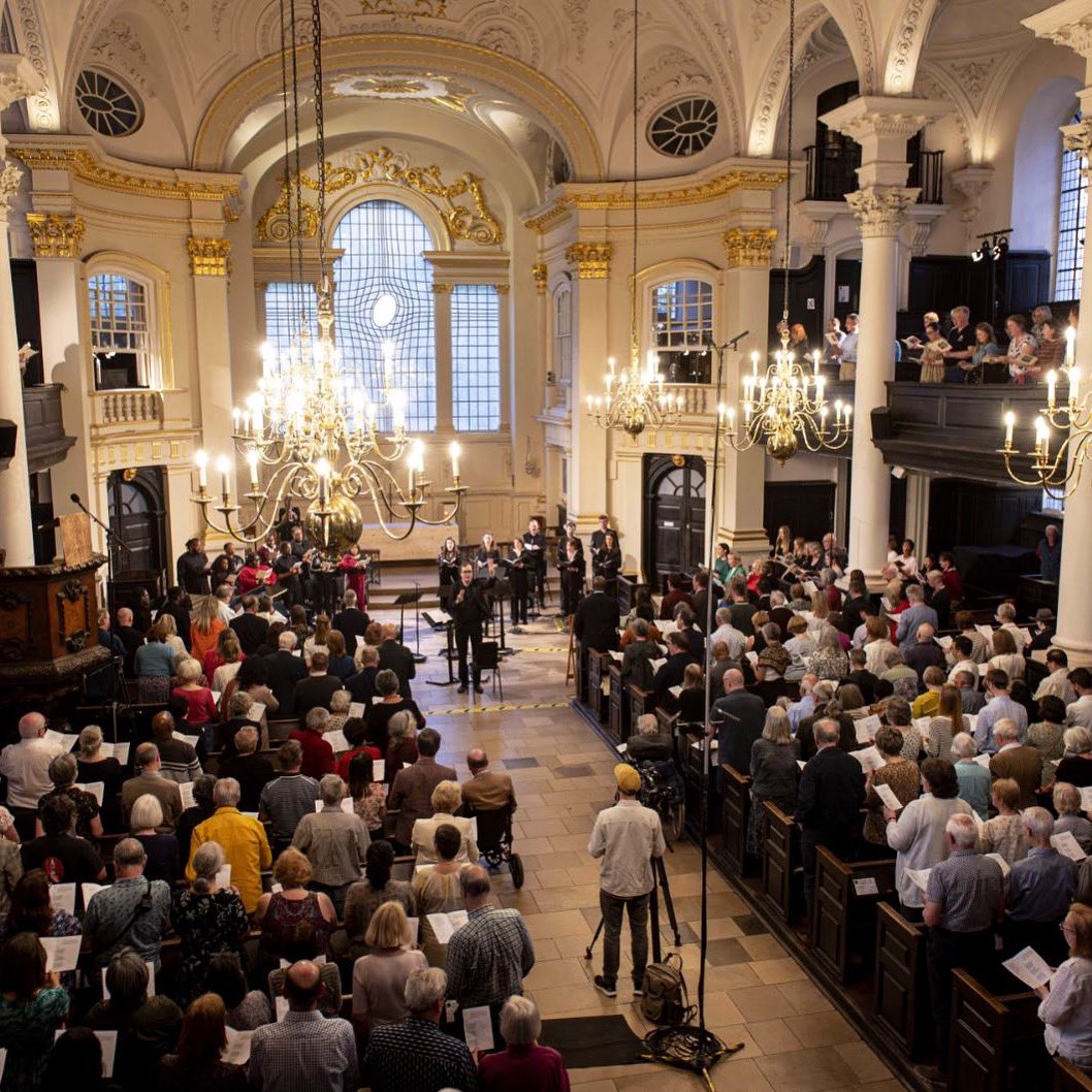 We celebrated the 100th anniversary of the first church service broadcast by the BBC by marking Ascension Day with a @BBCRadio4 live broadcast @smitf_london 📻 🎶 Some fab music featuring Imogen Whitehead 🎺 Laura Wright 🎤 and others You can still catch the broadcast for the