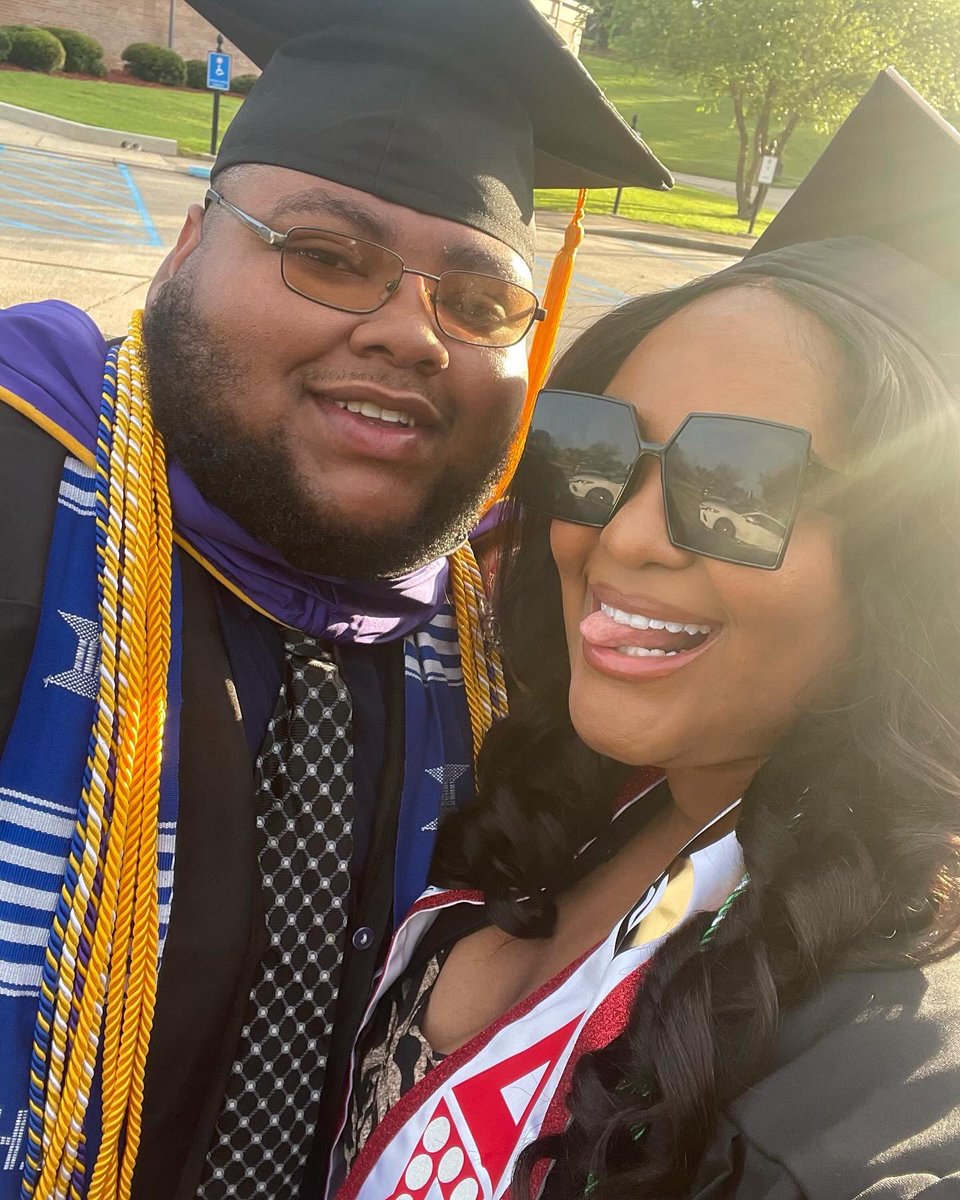left alcorn with my man and my BSN 🤞🏽
