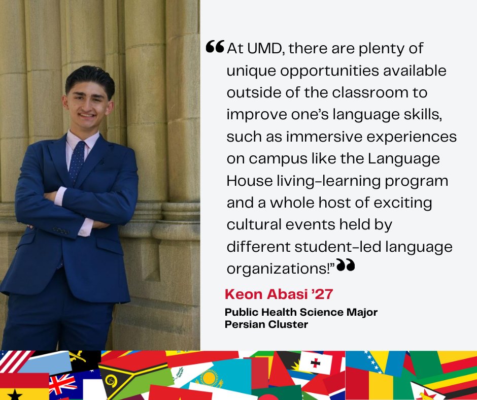 Meet Keon, a public health science major part of the Language House Immersion Program in the Persian cluster!