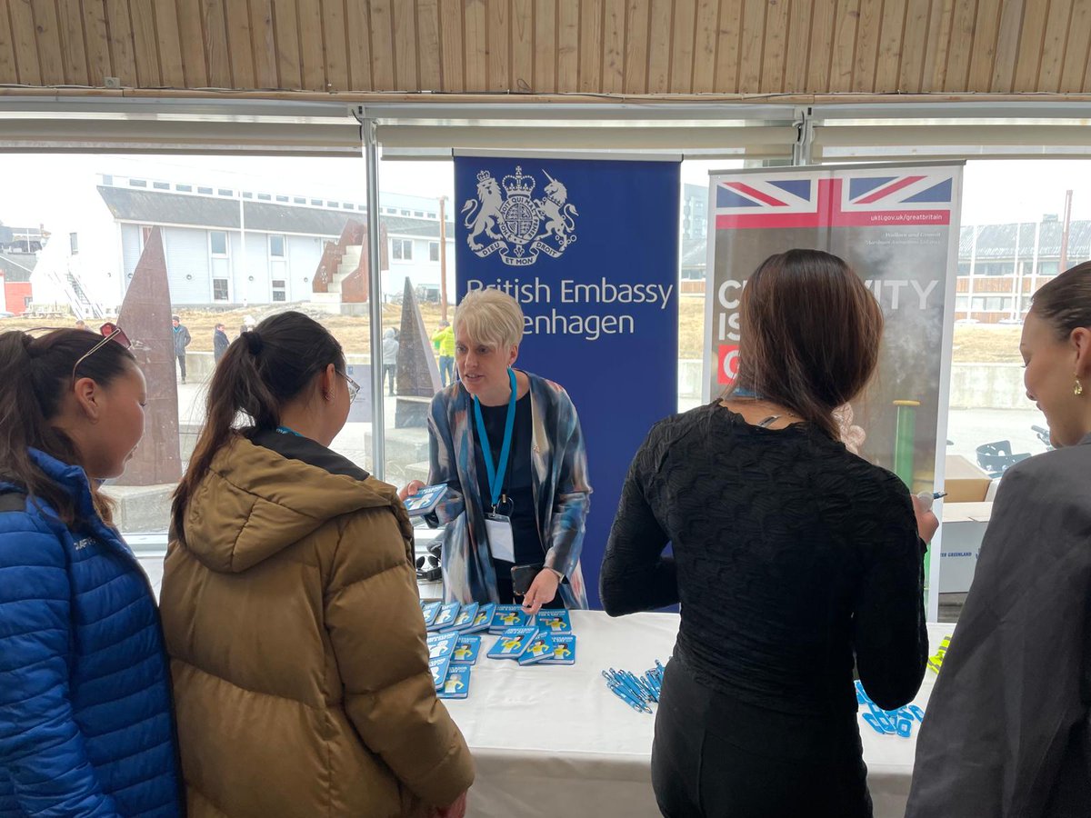 In Nuuk today with 400 teenagers from across Greenland at the Future of Greenland conference. Talking about the role of diplomacy in the world today and how we need young voices to speak up on the issues that matter.