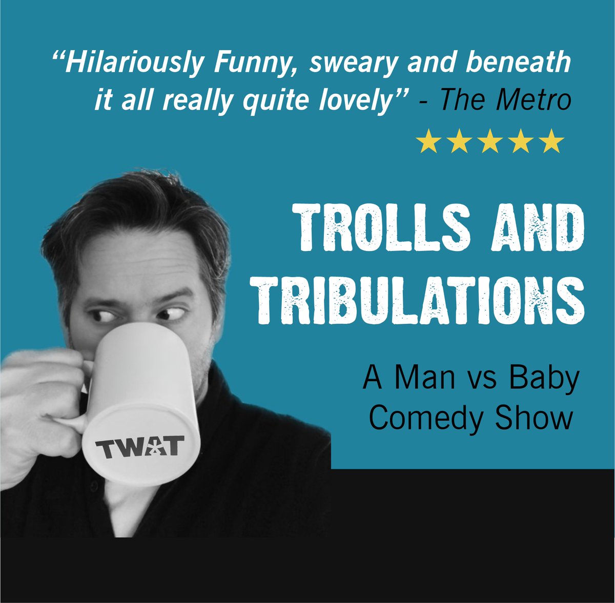 Man Vs Baby is on TONIGHT! Matt Coyne is the creator of blog ‘Man vs Baby’. On his ‘Trolls and Tribulations’ comedy tour he tells the story of how ‘Man vs Baby’ began, the story of a lady called Brenda, and all about his run-in with Halle Berry. Tickets: tickets.41monkgate.co.uk
