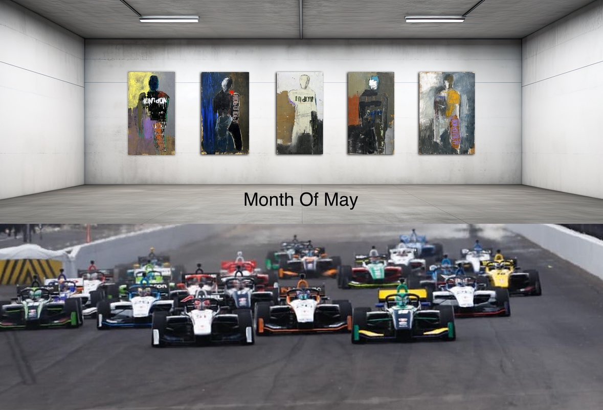 'The Month of May' is a captivating collection of contemporary mixed media artworks by Indiana native and artist, Kris Gebhardt. Known primarily for his extra-large head and figure paintings, Gebhardt has, in this collection, scaled down to a more intimate medium-size while