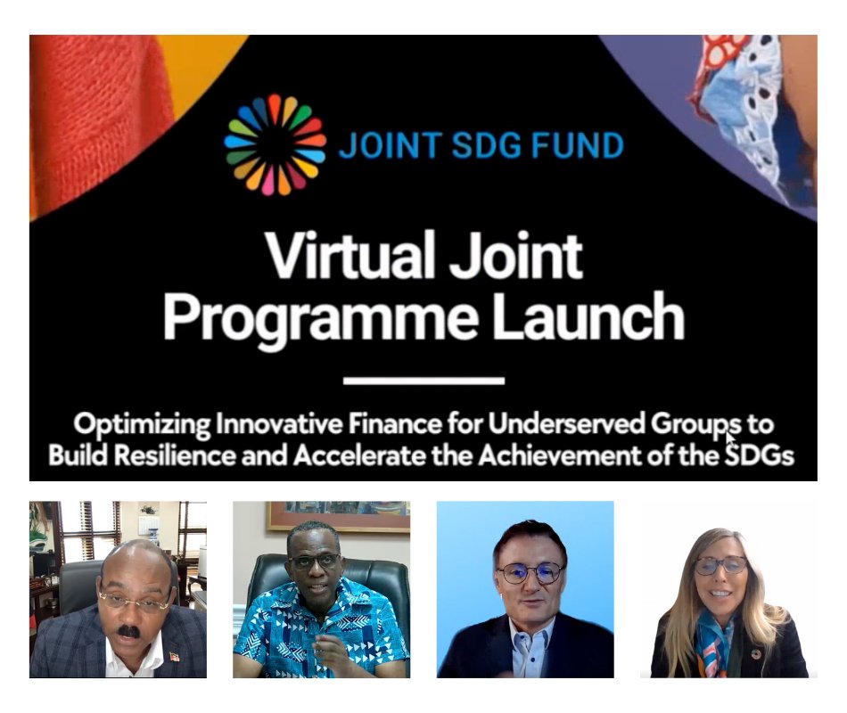 Our new joint programme with @UNDP, @UN_Women, @ITU and the Governments of 🇦🇬 Antigua & Barbuda and 🇱🇨Saint Lucia is officially launched! By removing structural and regulatory barriers, together, we aim to boost innovative #finance solutions in the region. #SIDS4