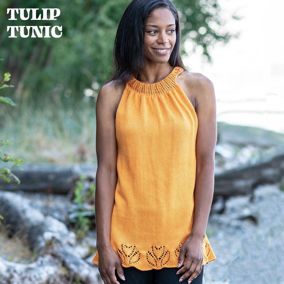 CascadeYarns's tweet image. It&apos;s Tulip Day! 🌷 
Tulip Tunic in Ultra Pima Fine
Designed by Brooke Nico
This free pattern is available on our website - buff.ly/3KnJabH 
#CascadeYarns #CascadeFreePattern #freepattern #UltraPimaFine #tulip #knitinspo #knittop #springtime