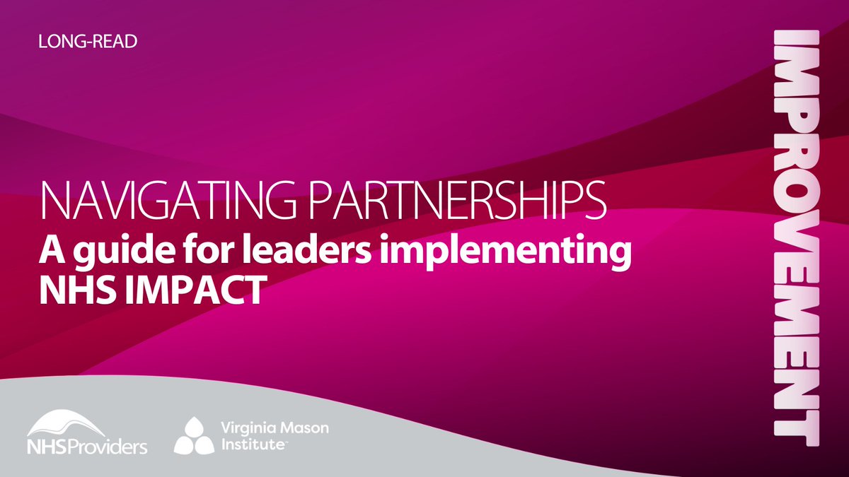 NHS Providers (@nhsproviders) on Twitter photo š How can partner organisations help trust leaders deliver NHS IMPACT?
Brenda McLeod, <a href="/VM_Institute/">Virginia Mason Institute</a>, explores how engaging a partner can help leaders manage the required shifts in culture, equity, management practice and improvement capabilities.
šā”ļø bit.ly/44Dsoy3 š How can partner organisations help trust leaders deliver NHS IMPACT?
Brenda McLeod, <a href="/VM_Institute/">Virginia Mason Institute</a>, explores how engaging a partner can help leaders manage the required shifts in culture, equity, management practice and improvement capabilities.
šā”ļø bit.ly/44Dsoy3