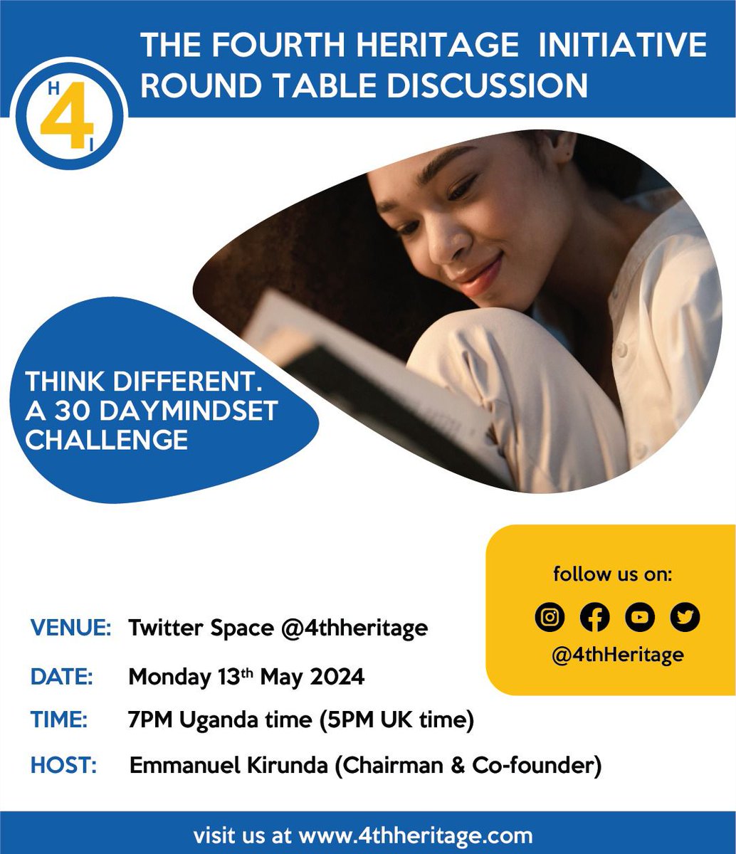 In less than 2 hours, a round table about the challenge. 7:00pm EAT x.com/i/spaces/1jmjg… #ThinkDifferent