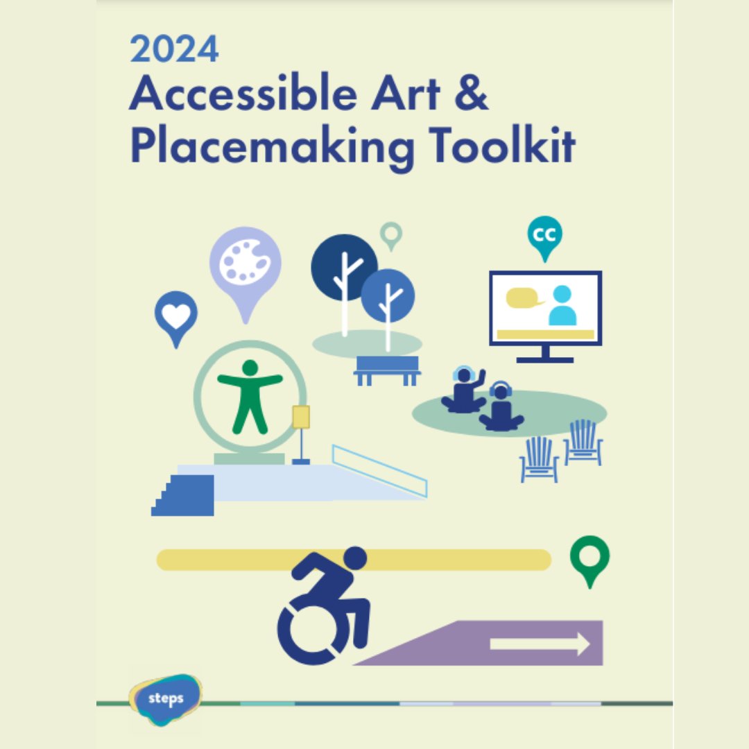 "By creating public art &amp; placemaking initiatives to address Accessibility issues head on, disabled communities gain visibility &amp; promote acceptance in the public realm."

Kudos to <a href="/STEPSPublicArt/">STEPS Public Art</a> for this crucial toolkit. 

Toolkit: lnkd.in/gnuhBcEw"