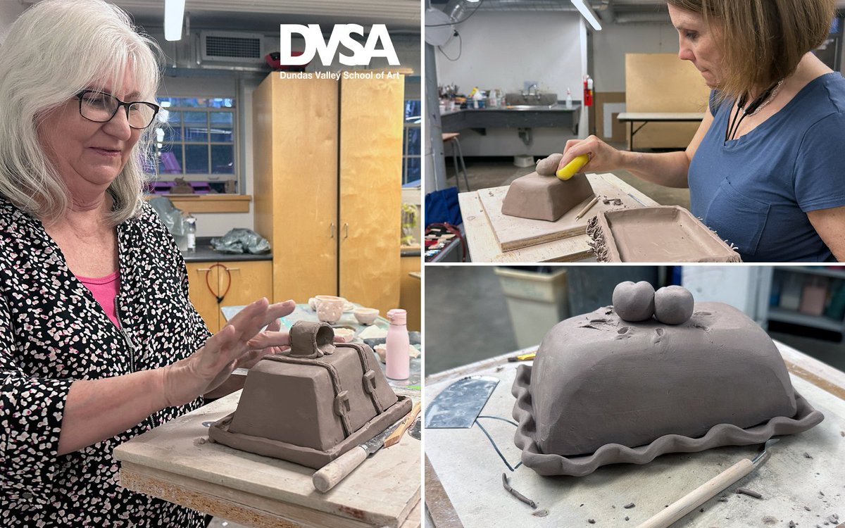 DVSA2010's tweet image. Learning the basics of sculpting in clay in our &quot;Sculpture for Beginners&quot; course with instructor Pauline Halsey.
--
#clay #sculpture #artinstruction #artclasses #ceramics #artschool #dundasont #dundasarts #hamiltonont #hamiltonarts #artsburlington #burlingtonont #potterystudio