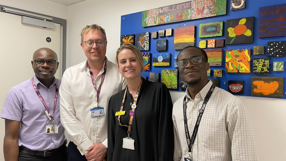 Great to visit #Ladywell @MaudsleyNHS this afternoon thanks to @markpat84 and team for hosting @HudsonLottie and me on a #QualityImprovement #LeadershipWalk. Thank you 🙏🏽 Eunice, Amy, Matthew, Dennis and others.