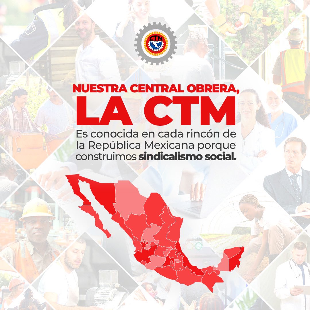 🔗👷‍♂️ En cada estado, nuestro esfuerzo conjunto promueve un ambiente laboral justo y seguro. La <a href="/CTM_MX/">CTM Nacional</a> está en todas partes, luchando por ti.

¡Unidad y Trabajo!
