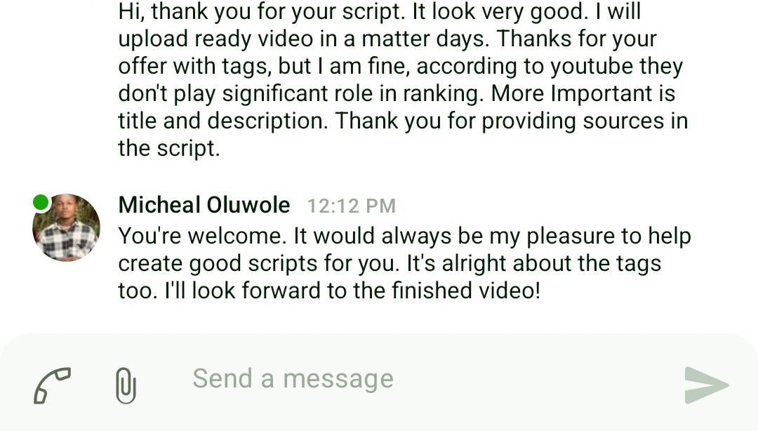 Here's a subtle reminder that reinforces the fact that I am good at what I do. 🏌🏽‍♂️

#YouTube #scriptwriting #youtubemarketing #youtubechannel