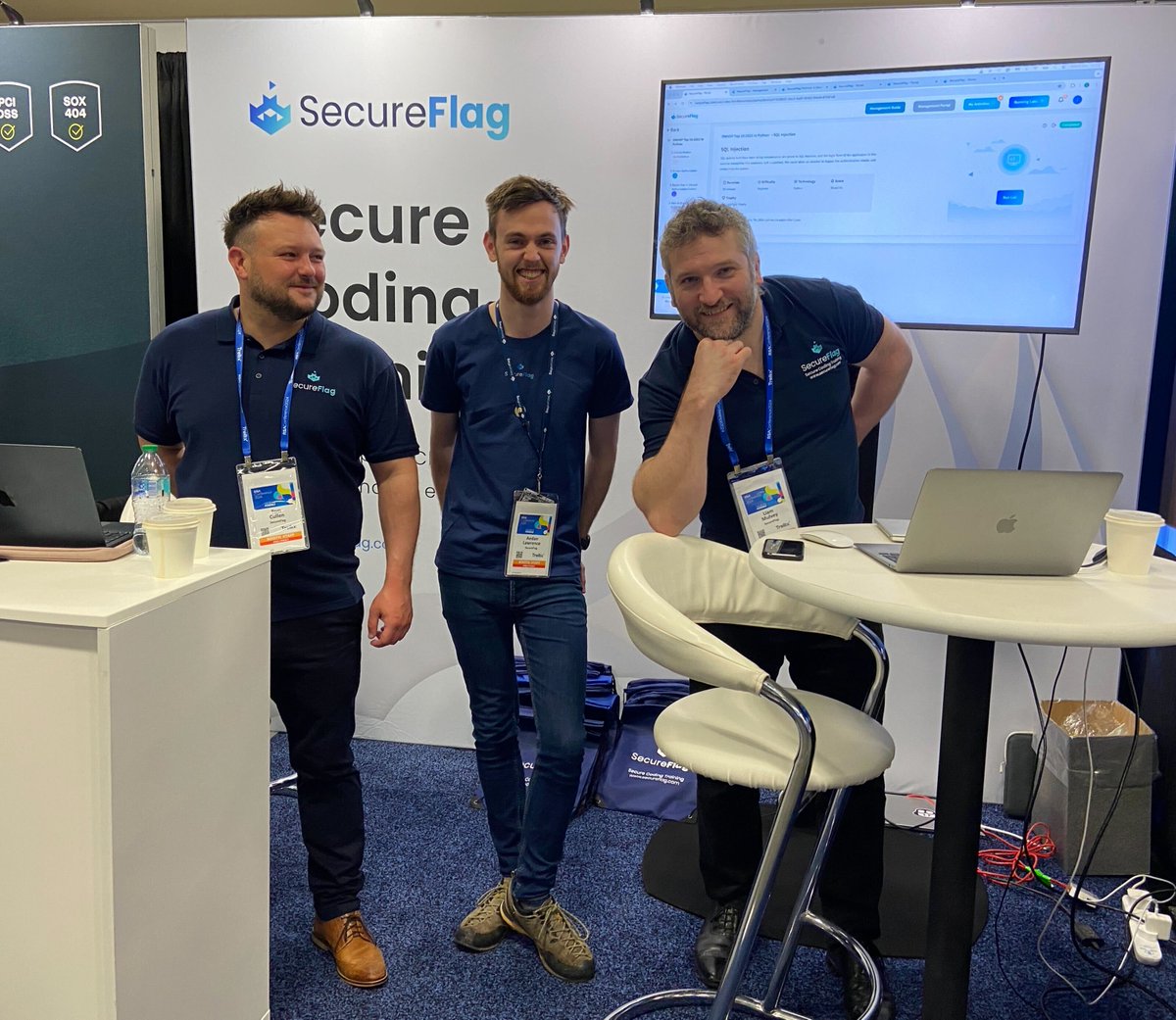 SecureFlag's tweet image. Last week, SecureFlag had a fantastic time at #RSAC and #ItaliaSec, meeting with many of you.
We enjoyed chatting about our #SecureCodeTraining platform and #ThreatModeling with ThreatCanvas.
Thank you to everyone who took the time to chat with us and being part of our journey!