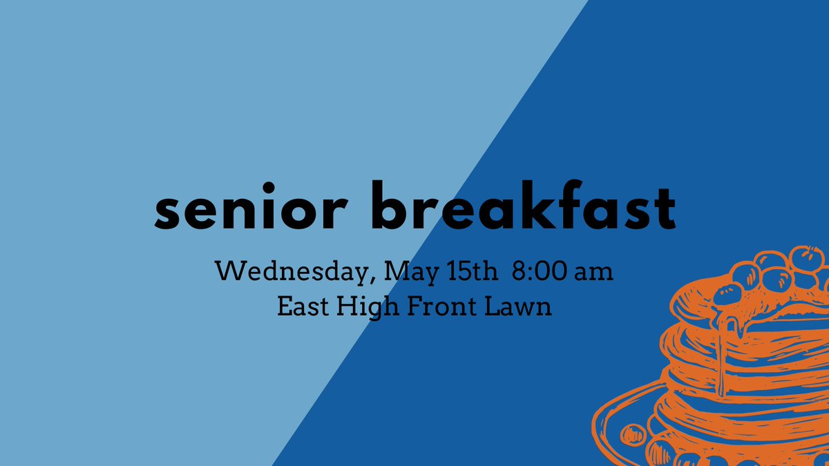 BlueAce_Media's tweet photo. This is it seniors - last day! Senior breakfast and graduation practice in the morning on Wednesday! https://t.co/GTHYDmtqnB