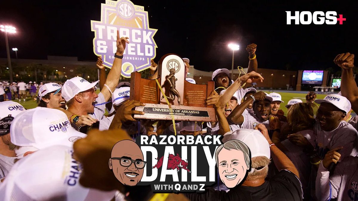 Razorback track & field completed the triple crown 👑 🐗 Plus, softball is hosting the Fayetteville Regional! Hear Q & Z discuss it all on the Razorback Daily