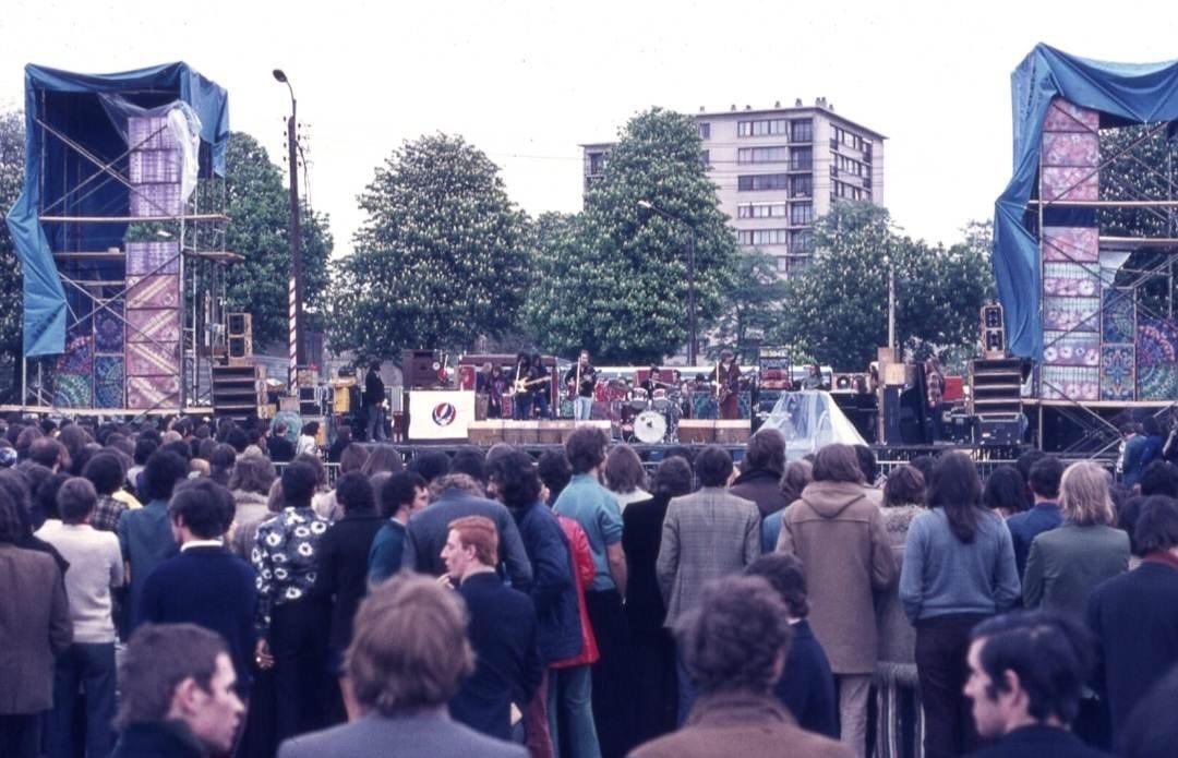 (5/13/72)Fairgrounds, Lille, France. @GratefulDead #StayGrateful. (📸Mart Ann Mayer, Michael Wannenmacher)