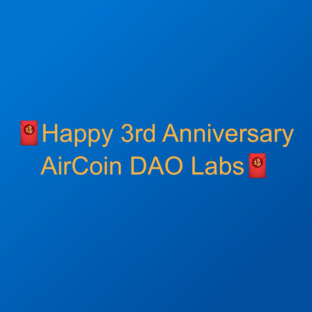 AirCoin  (BSC address
0xd8a2aE43Fd061d24acd538e3866Ffc2c05151b53) was launched on BSC on May 13, 2021. It is a community-driven and decentralized crypto project.

🦜: Twitter: 
x.com/aircoindaolabs

🐝: Telegram:
t.me/aircoinreal