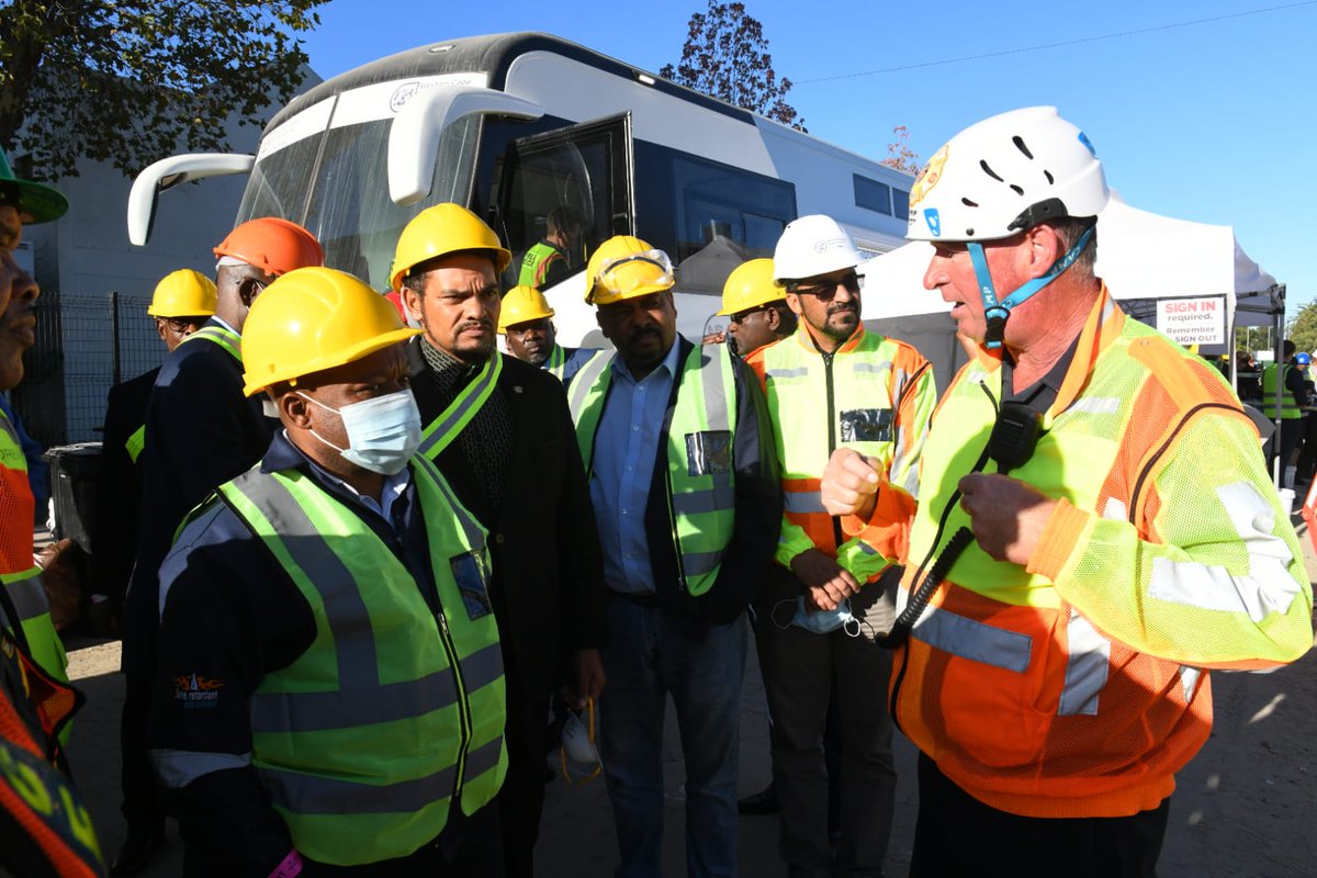 Visit to the building | DM @alvinbotes official visit to George and Bitou Municipalites. Today's Delegation was led by the Executive Mayor of the Garden Route District, and accompanied by the following Embassies; Mozambique, Zimbabwe and Malawi.