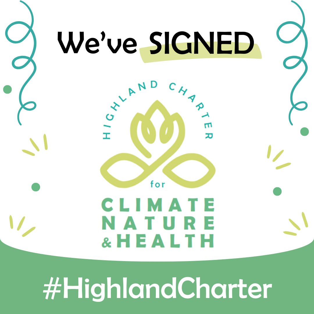 We've signed, have you? 🌍 The Highland Charter for Climate, Nature & Health has launched! ✨ The Charter is a pledge to put climate, nature, and the benefits of green & blue health at the centre of action. Make your pledge today! highlandcnh-charter.com #HighlandCharter
