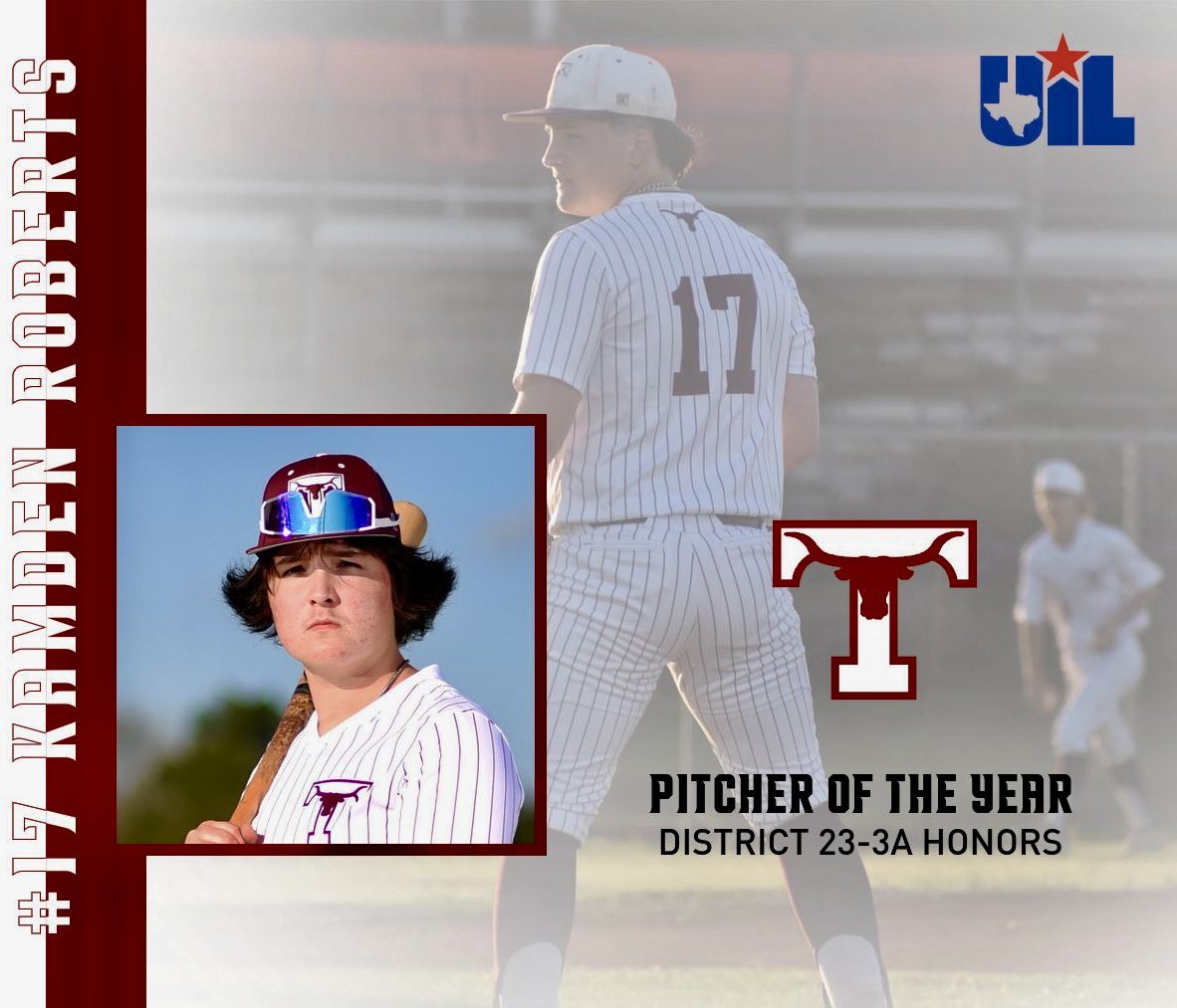 Kamden Roberts - District 23-3A Pitcher of the Year #FTC #tarkingtonbaseball