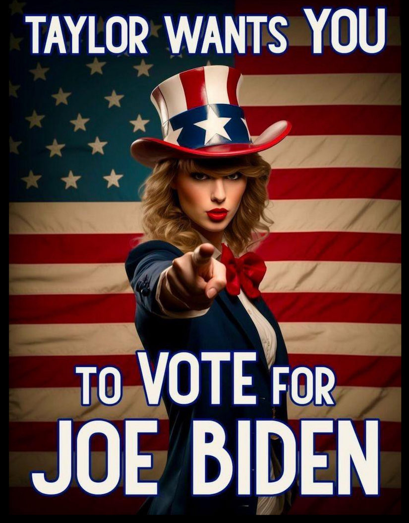 On a scale of 1-10, how happy are you that Tay Tay supports Team Joe? #VoteBlueForDemocracy #Biden2024 💙