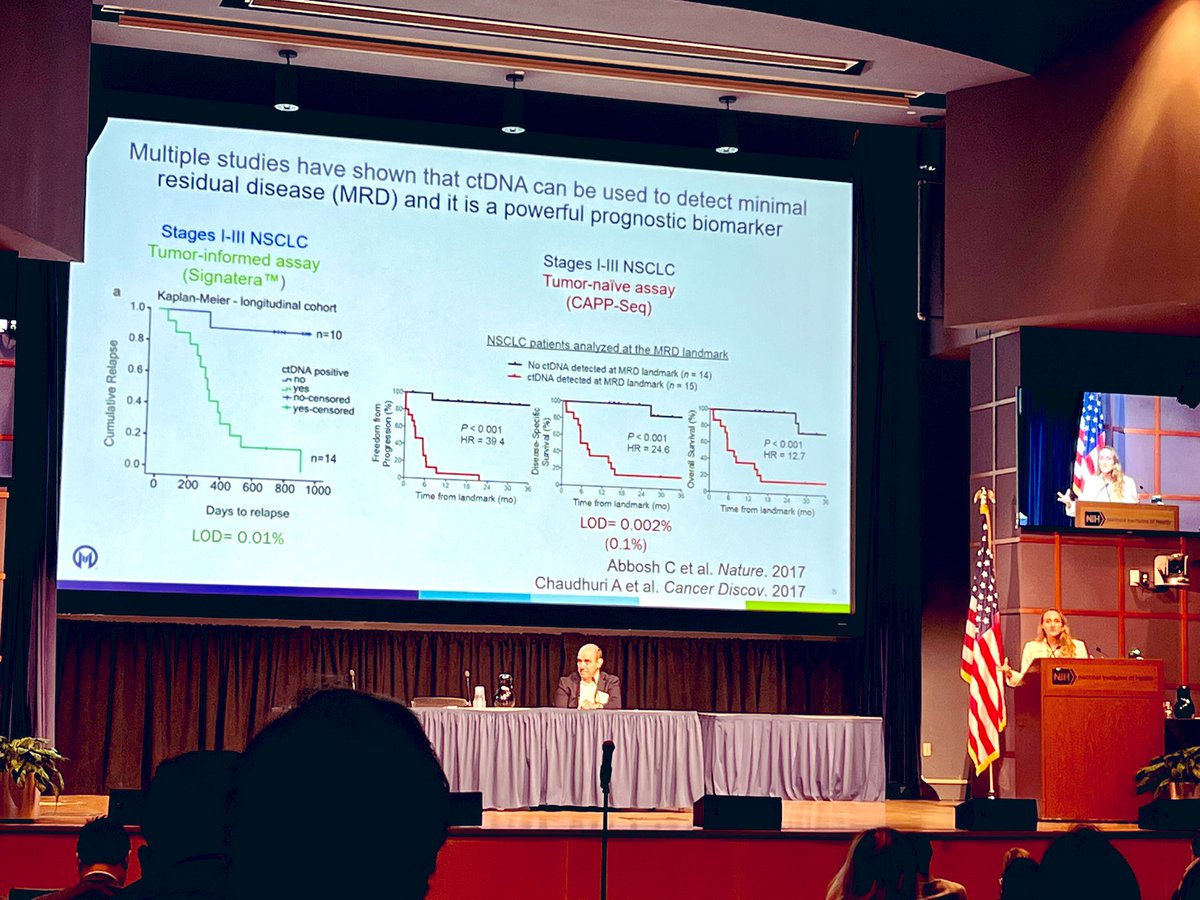 @BrunaPellini giving a #ctDNA in #lungcancer master class at the @NIH liquid biopsy conference! @semenko @ChristianRolfo @sowalsky