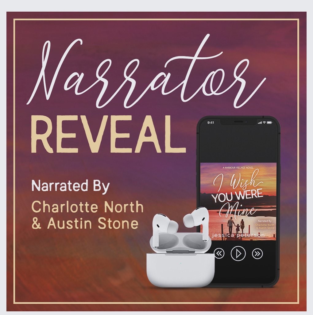 Author @jessicapauthor has revealed the narrators for I Wish You Were Mine!

Releasing June 11
Narrated by: Charlotte North and Austin Stone
Add to Goodreads: bit.ly/45Fruji

#JessicaPeterson #AccidentalPregnancy #AgeGap #SingleDadRomance #SmallTownRomance