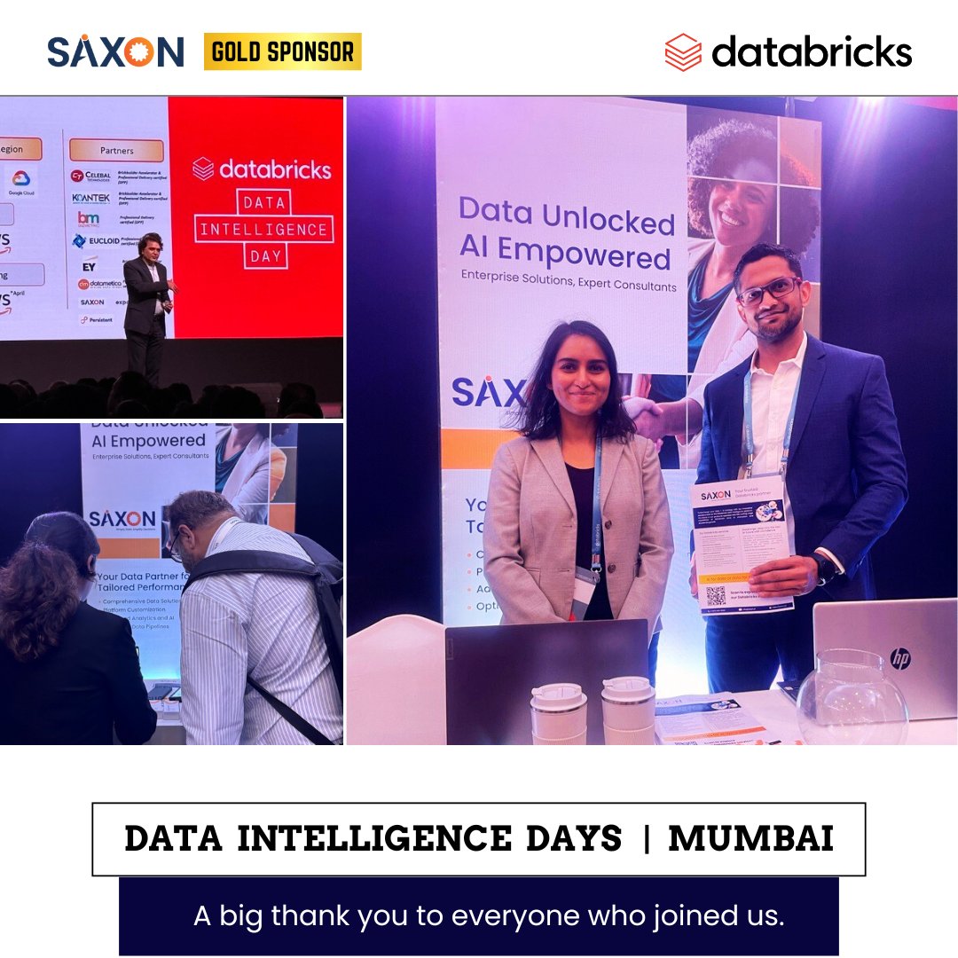 saxon_ai's tweet image. It was an incredibly action-packed day at #DataIntelligenceDay, Mumbai. We launched our new state-of-the-art accelerator, #DataForge, strengthening our position as a frontrunner in the Data + AI space.
