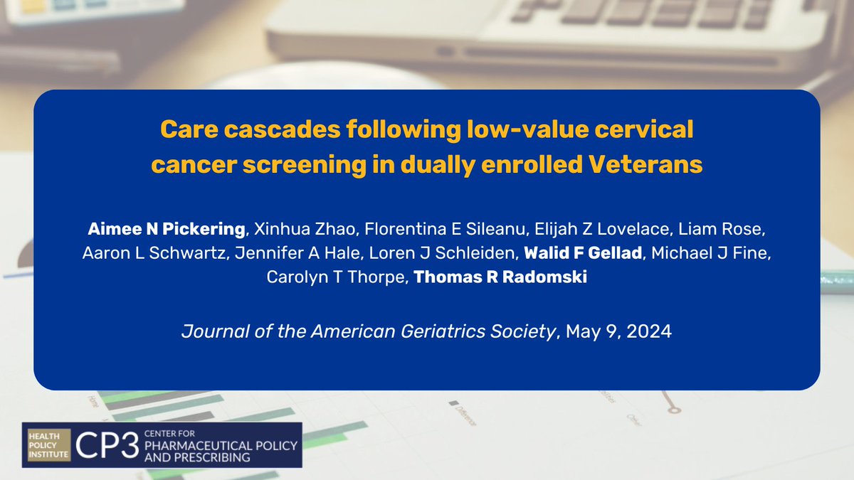 🆕analysis shows Vets dually enrolled in VA & Medicare commonly receive related downstream care as part of care cascades following low-value cervical cancer screening. Read more @AGSJournal agsjournals.onlinelibrary.wiley.com/doi/10.1111/jg… From CP3's Dr. Aimee Pickering, @walidgellad, & @TomRadomskiMD