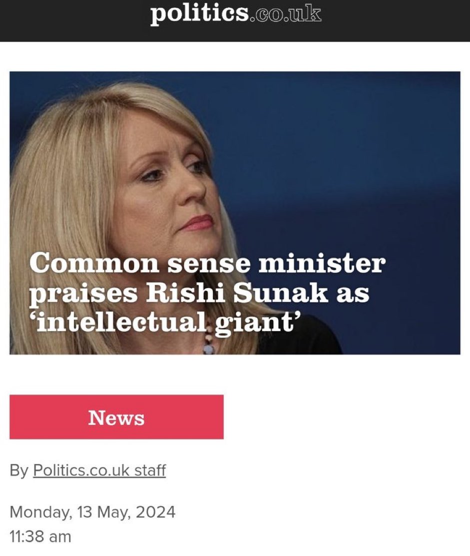 When you’re Esther McVey almost everyone you meet must seem to be an intellectual giant. 🤣🤣🤣🤣🤣