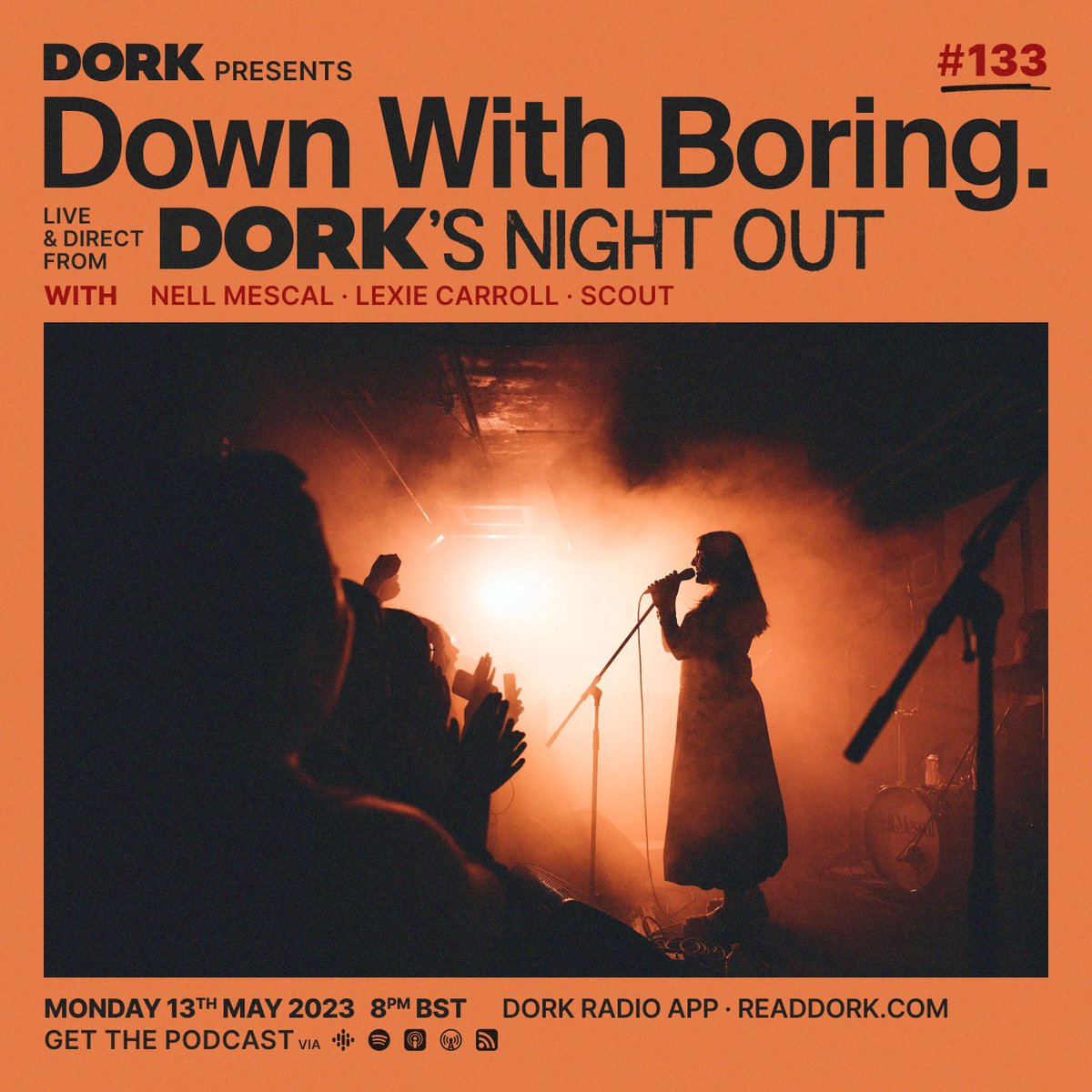 Down With Boring is back(!), live(-ish) and direct (sort of) from Dork's Night Out, with @nellmescal_, @lexiecarroll_ and Scout. Tune in from 8pm BST via Dork Radio, or grab the podcast after. readdork.com/news/down-with…