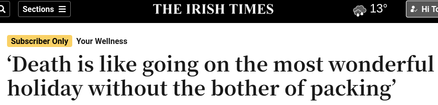 lads, can someone check in on the irish times