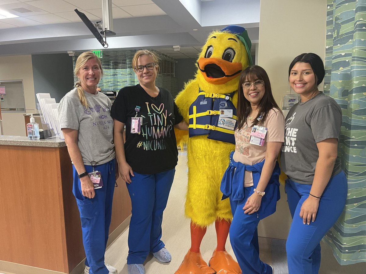 Stewie the Duck had a wonderful time celebrating National Water Safety Month and Hospital Week this morning! Thank you to the NCH Healthcare System for all they do to keep the community safe💙

Thank you @stewietheduck and Florida Drowning Prevention !