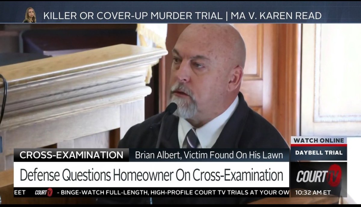 THIS 🧐 IS THE CROSS??!! 😴 #KarenRead defense’s has been accusing this officer of being involved in the murder of fellow officer #JohnOKeefe — and yet they are NOT crossing him on it! Gee, 🤔 I wonder why….. #JusticeForJohnOKeefe 💙 @CourtTV @CourtTVUK